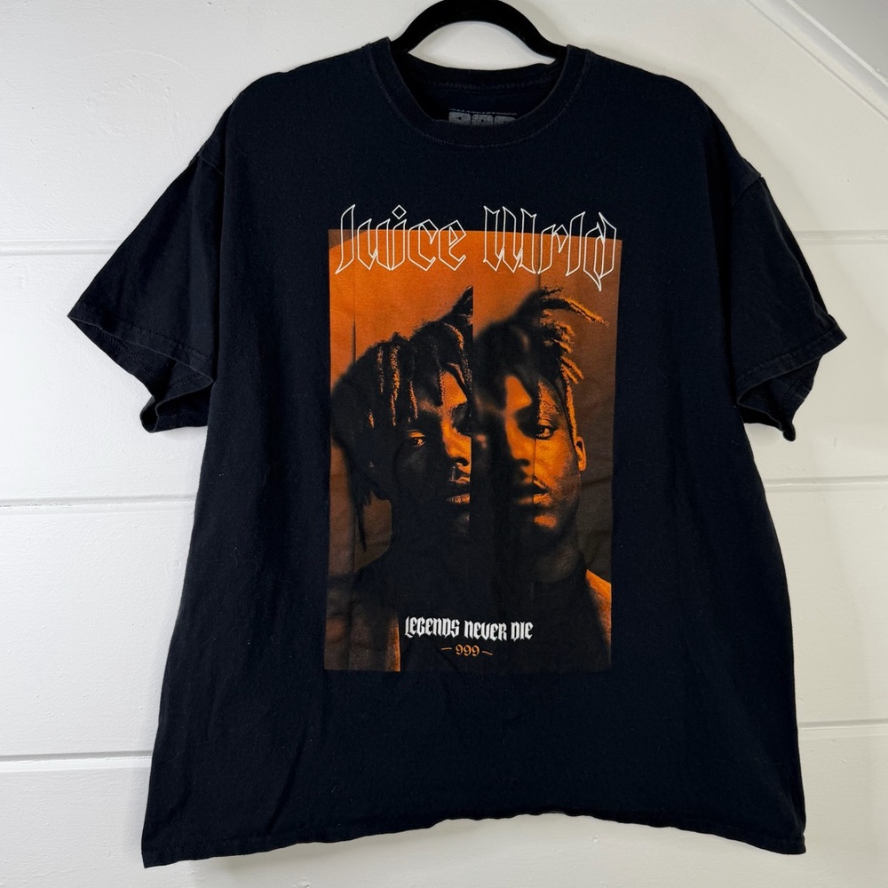 Juice‎ Wrld XL Legends Never Die 999 Rap Hip Hop T Shirt Graphic Tee